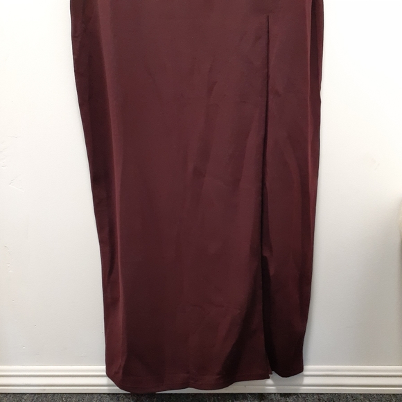 AX Paris Plum Wrap Over Maxi Dress - Picture 4 of 9